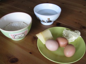 Choux au fromage - Ingrédients