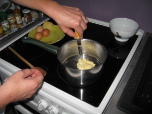 Choux au fromage - Etape 1